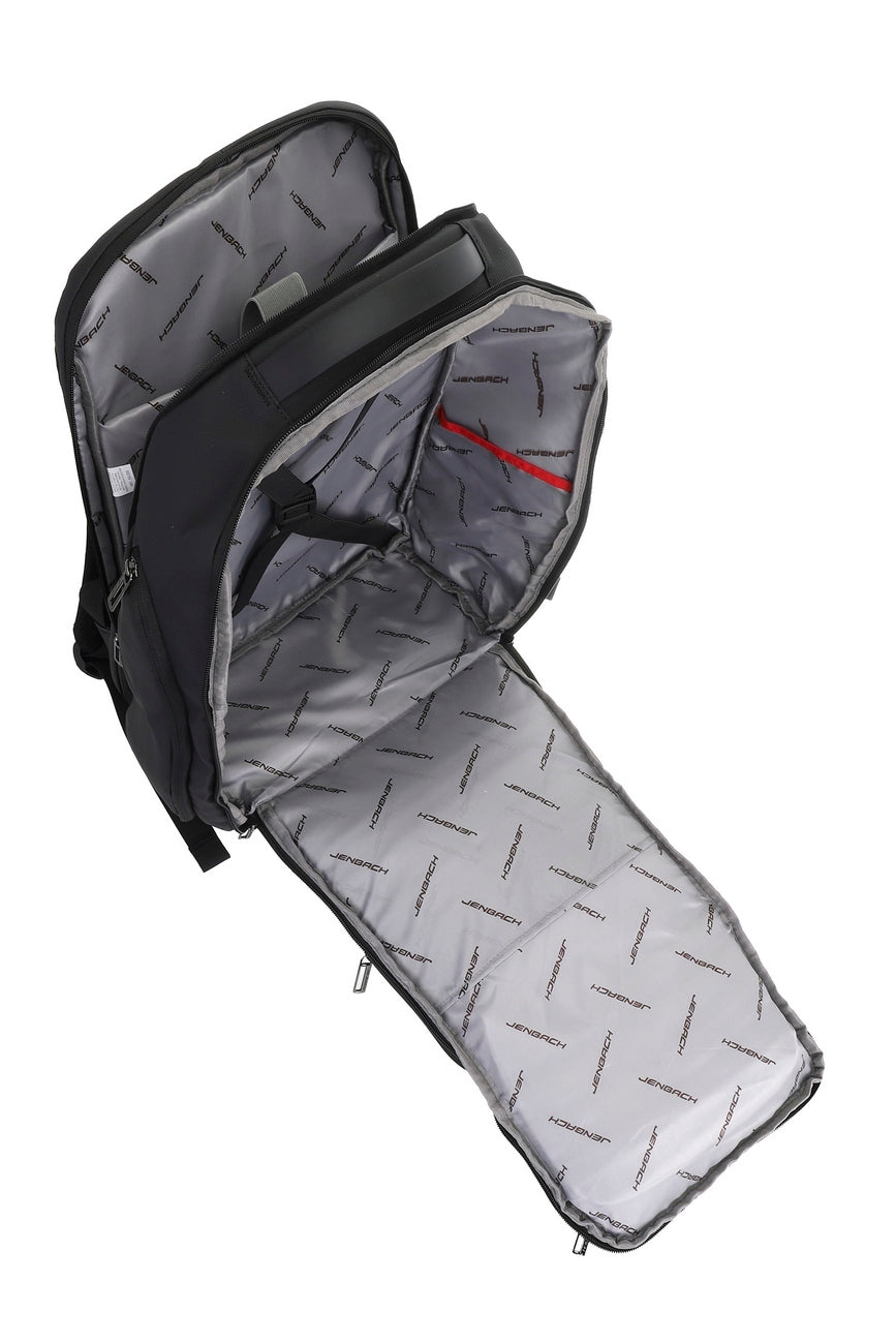Mochila Notebook Travel 180° Namaro Bags - apertura 180 grados mostrando interior completo