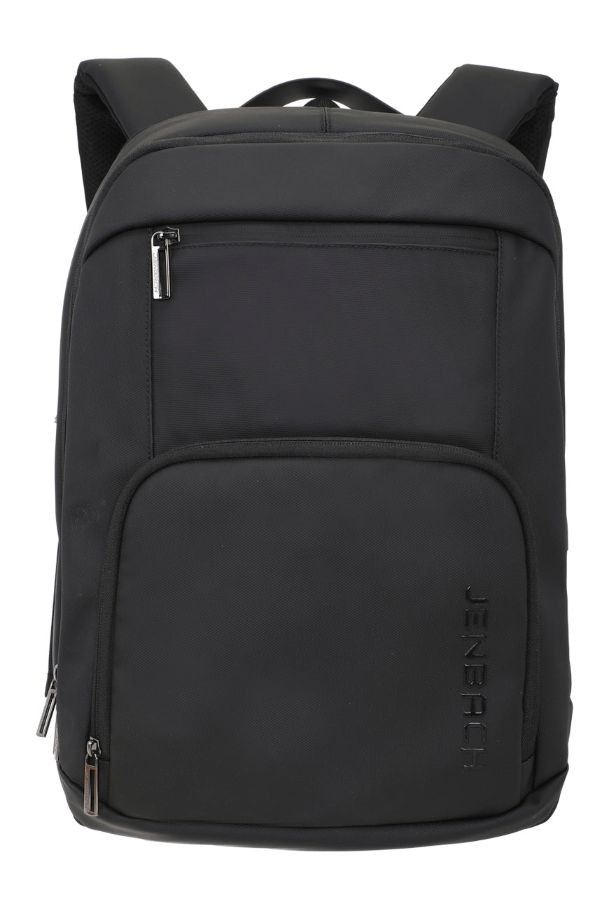 Mochila Notebook Urbana Namaro Bags - vista frontal con logo JENBACH lateral