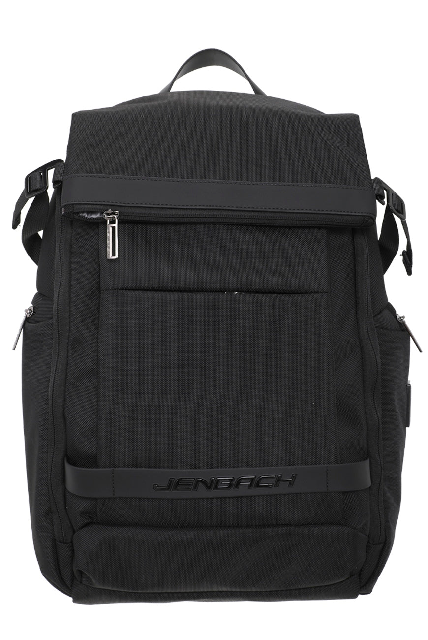Mochila Notebook Travel Namaro Bags - vista frontal con solapa superior y logo JENBACH