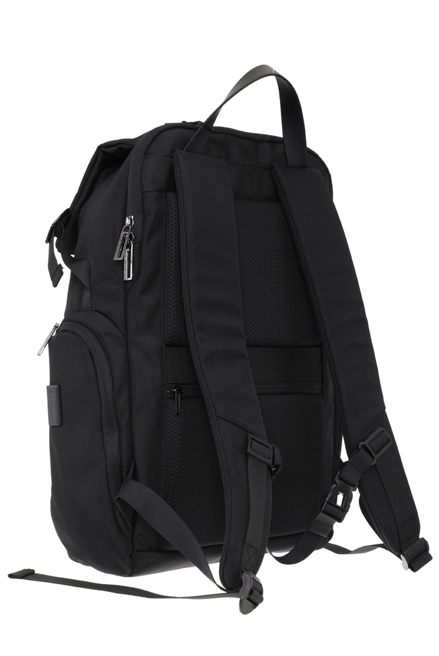 Mochila Notebook Travel Namaro Bags - perfil lateral con panel trasero de malla y correas ajustables