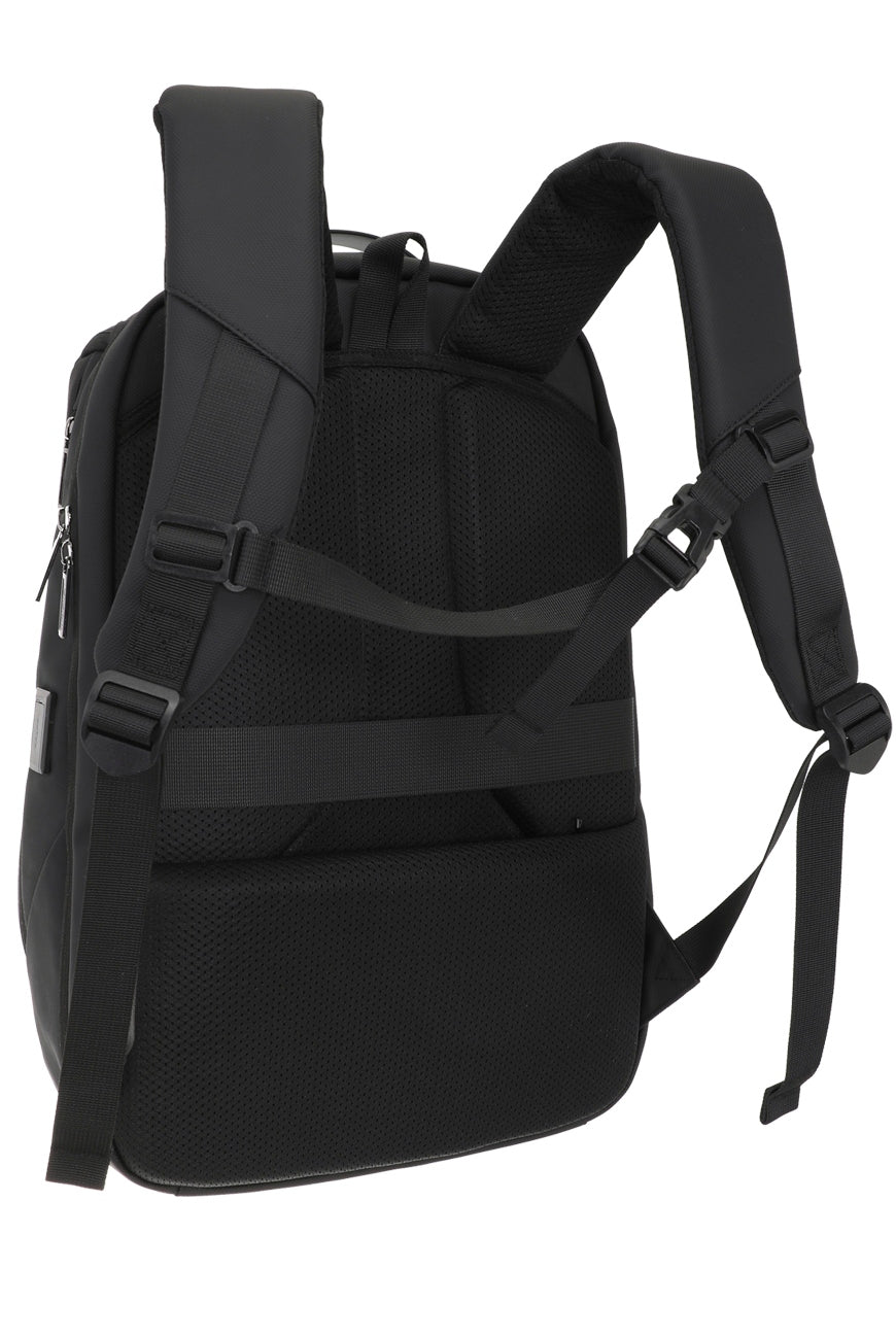 Mochila Notebook Urbana Pro Namaro Bags - vista trasera con panel ergonómico y hebilla de pecho