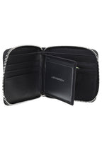 Billetera de Cuero Zip Namaro Bags - detalle interior con compartimento para billetes y monedero
